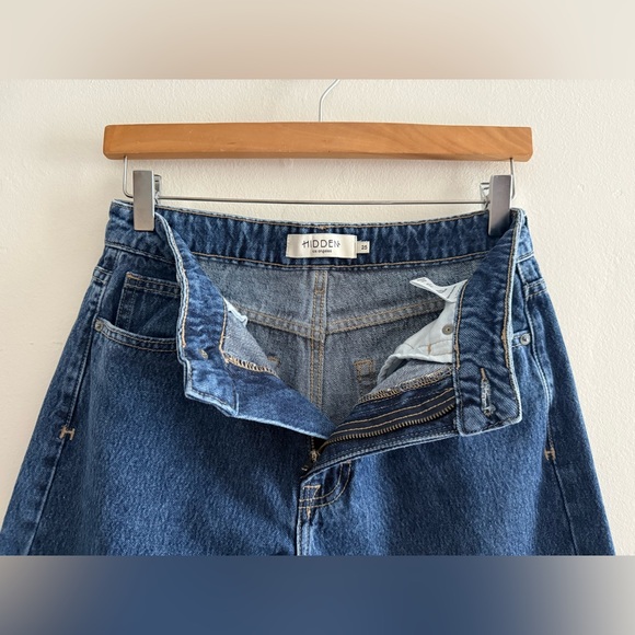 Lot 2 Hidden ‘NORI’ Size 25 High Waisted Wide Leg Jeans, Medium Wash, EUC - Picture 6 of 15